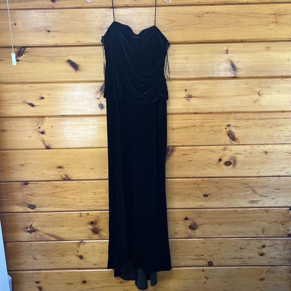 Wmns Y2k JS BOUTIQUE Black Long Beaded Whimsigoth Sleeveless Formal Dress 8